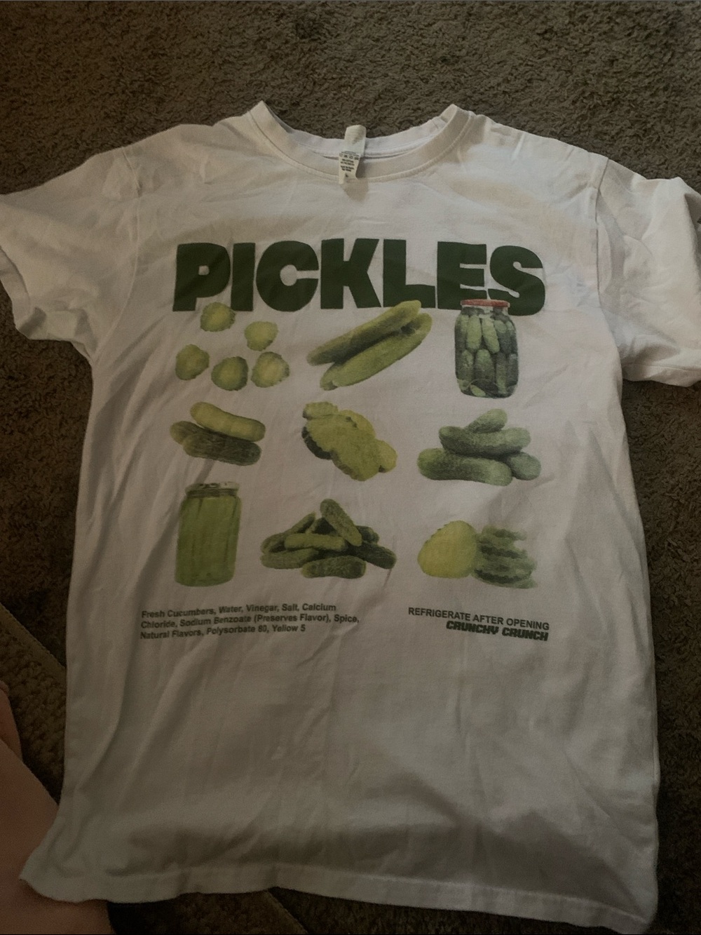 White Pickles Graphic Short Sleeve Tee